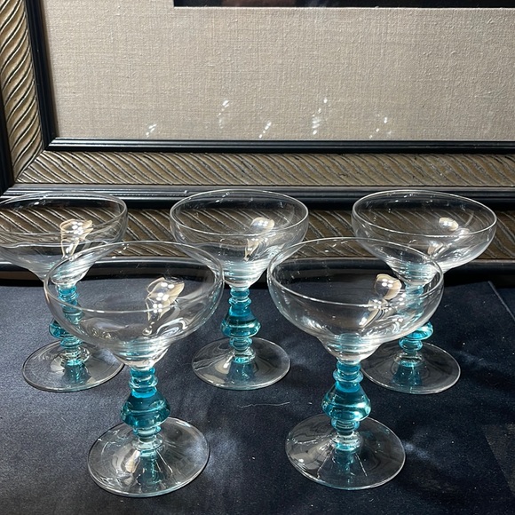 Dining A Set Of 5 Vintage Art Deco Martini Glasses Poshmark
